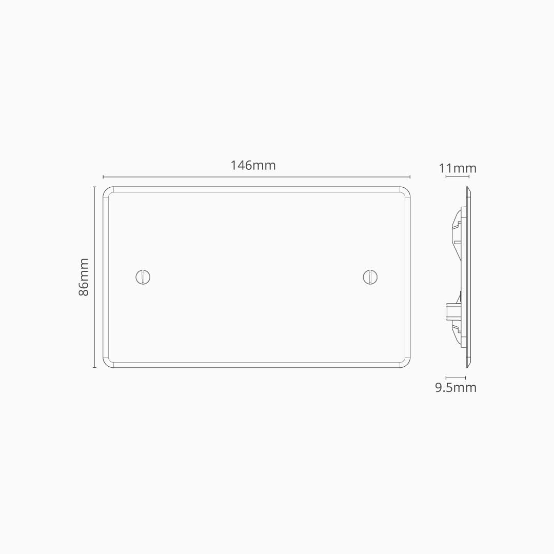 Skorter | 2G Blank Plate - Clear White