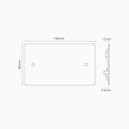 Skorter | 2G Blank Plate - Clear White