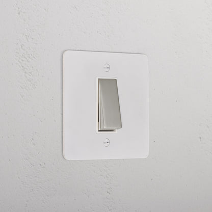Skorter | 1G Intermediate Rocker Switch - Malbar Polished Nickel White