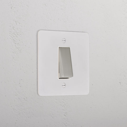 Skorter | 1G Intermediate Rocker Switch - Malbar Polished Nickel White