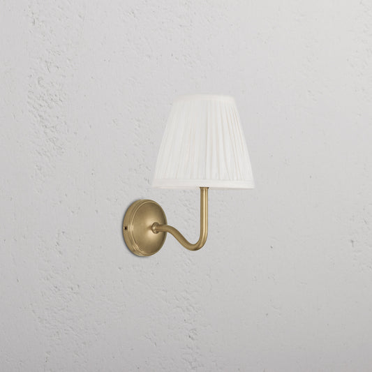 Skorter | Malvern Lite Wall Lamp Flashlight Alabaster White - Antique Brass