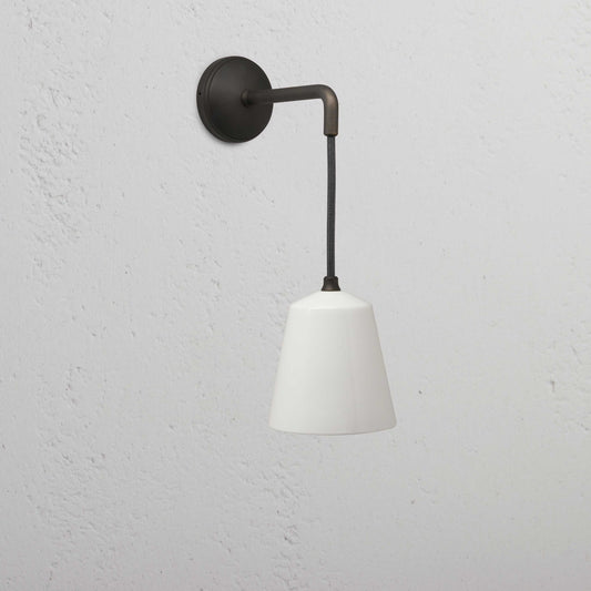 Skorter | Richmond Lite Wall Light Small Hanging Wall Lamp Fine Porcelain - Bronze