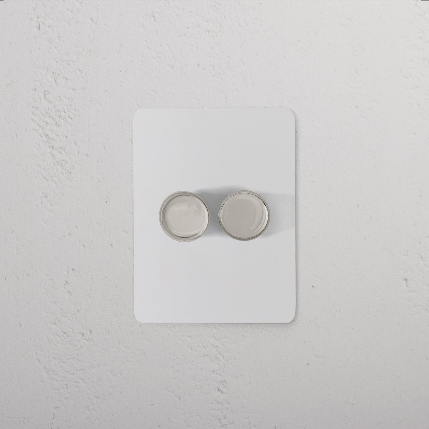 Skorter | 2G Dimmer Slimline Switch - Malbar Polished Nickel