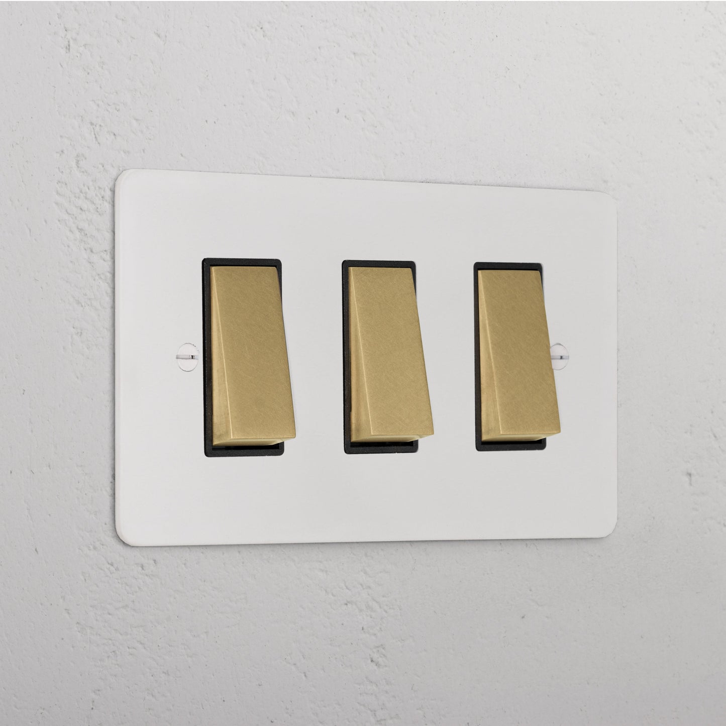 Skorter | 3G Two Way Rocker Switch - Malbar Antique Brass Black