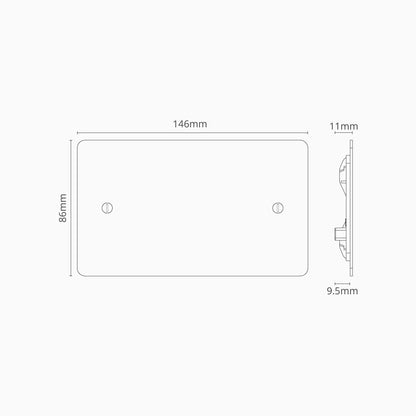 Skorter | 2G Blank Plate - Antique Brass