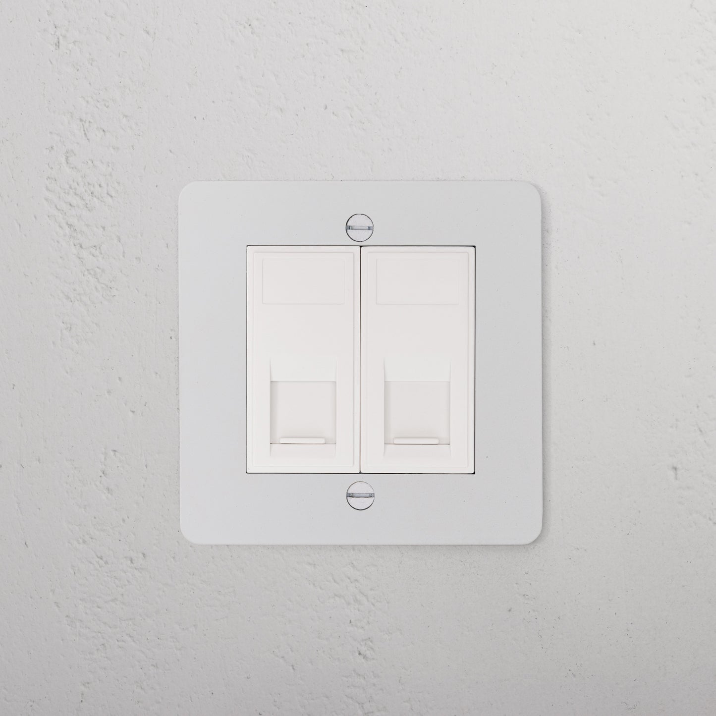 Skorter | 2x CAT6 Socket - Malbar White