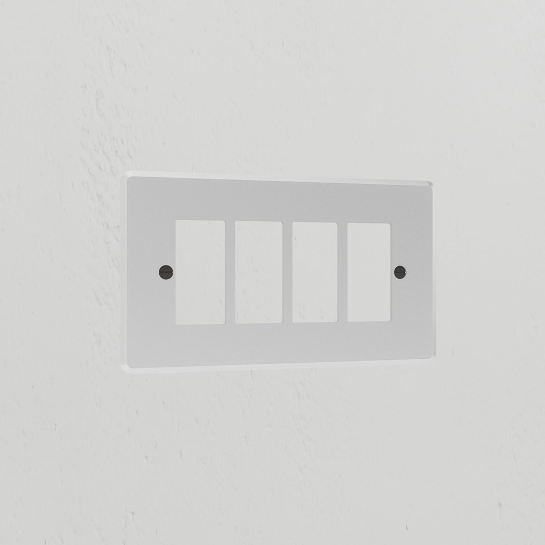 Skorter | 4G Rocker Switch Plate - Clear Black