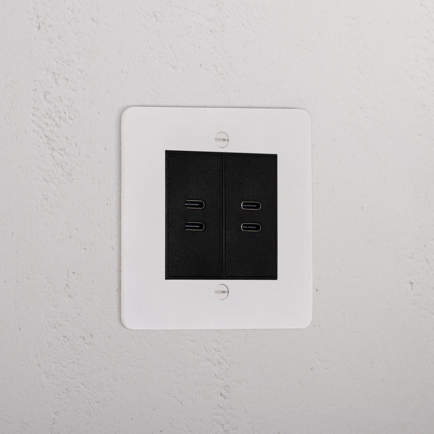 Skorter | 2x USB C+C Socket - Malbar black