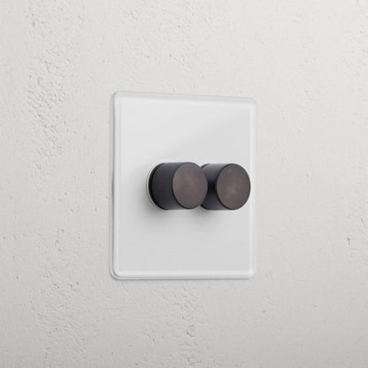Skorter | 2G Two Way Dimmer Switch - Clear Bronze