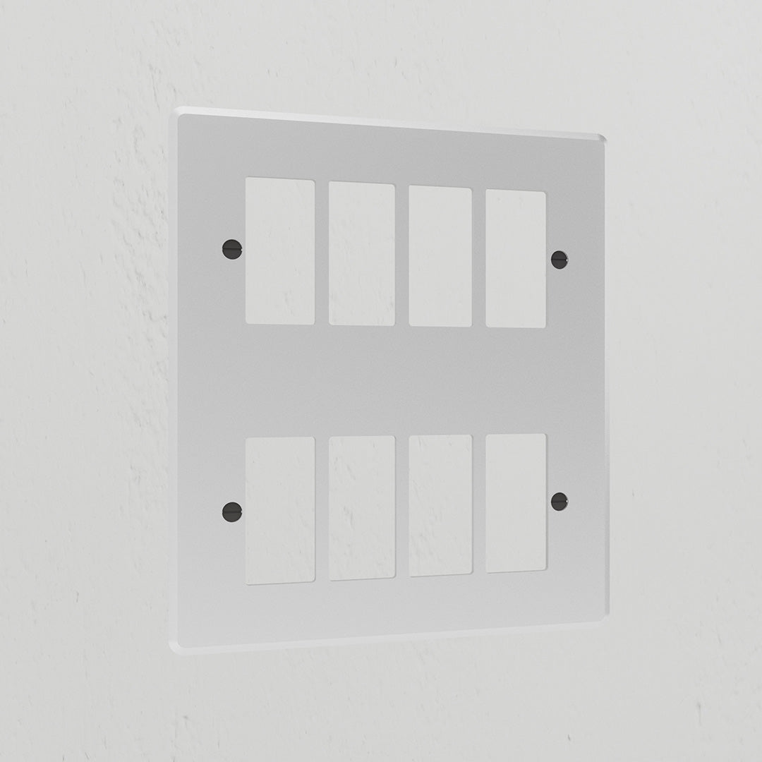 Skorter | 8G Rocker Switch Plate - Clear Black