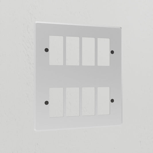 Skorter | 8G Rocker Switch Plate - Clear Black
