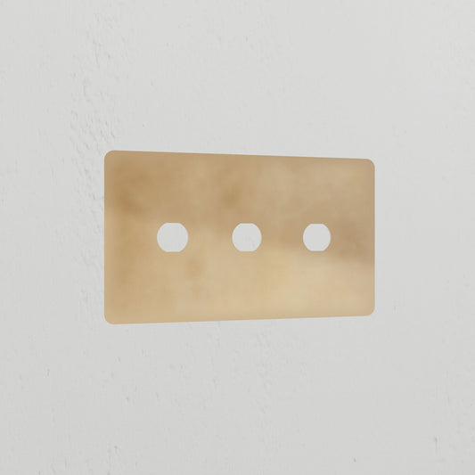 Skorter | 3G Switch Plate - Antique Brass