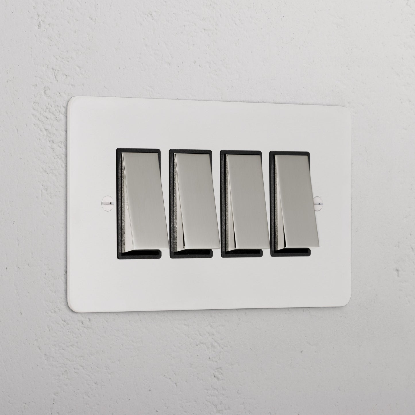 Skorter | 4G Two-way Rocker Switch - Malbar Polished Nickel Black