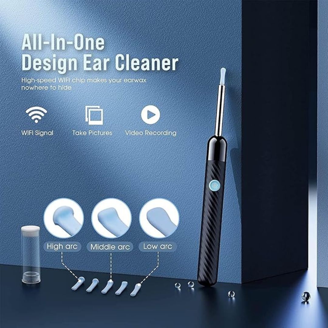 Skorter | Ear Wax Removal Tool | 1080P HD Camera, LED Lights & Adjustable Scoops for Safe Ear Hygiene at Home