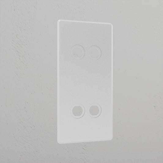 Skorter | 4G Vertical Switch Plate - Clear