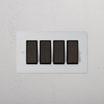 Skorter | 4G Two Way Rocker Switch - Malbar Bronze Black