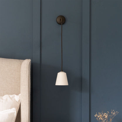 Skorter | Richmond Lite Wall Light Small Hanging Wall Lamp Fine Porcelain - Bronze