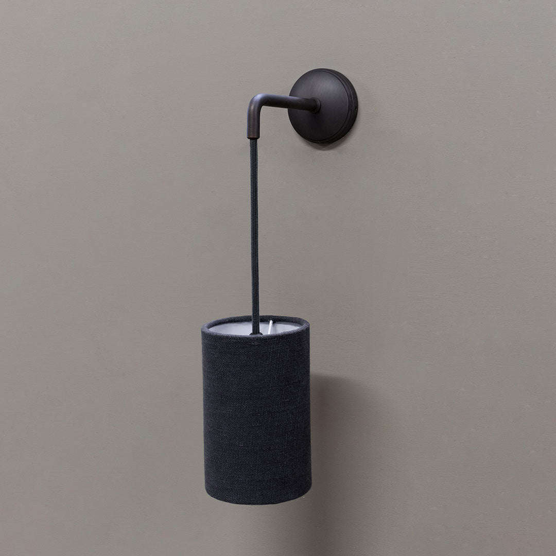 Skorter | Primrose Small Hanging Wall Lamp Basalt Gray - Bronze