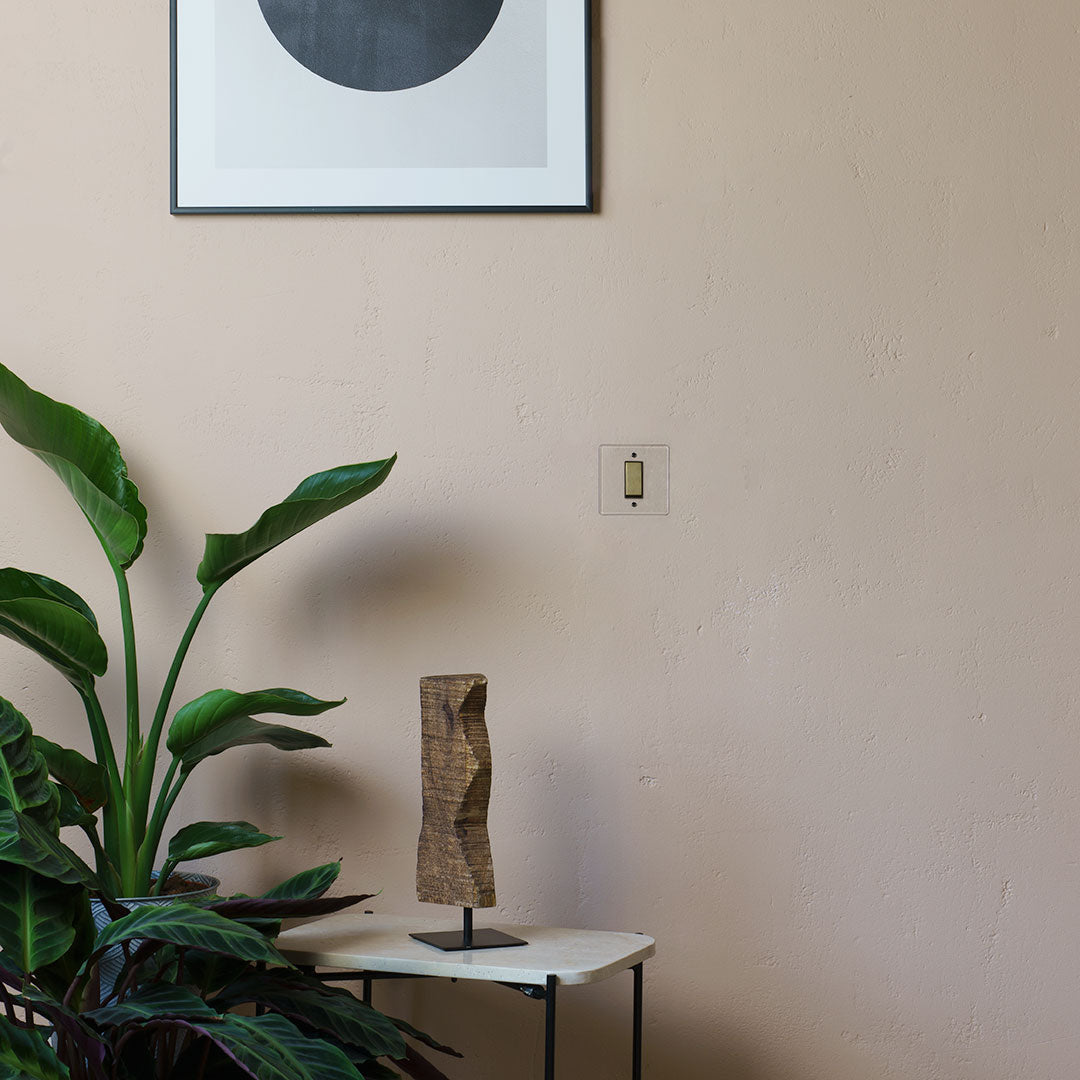 Skorter | 1G Two Way Rocker Switch - Clear Antique Brass Black