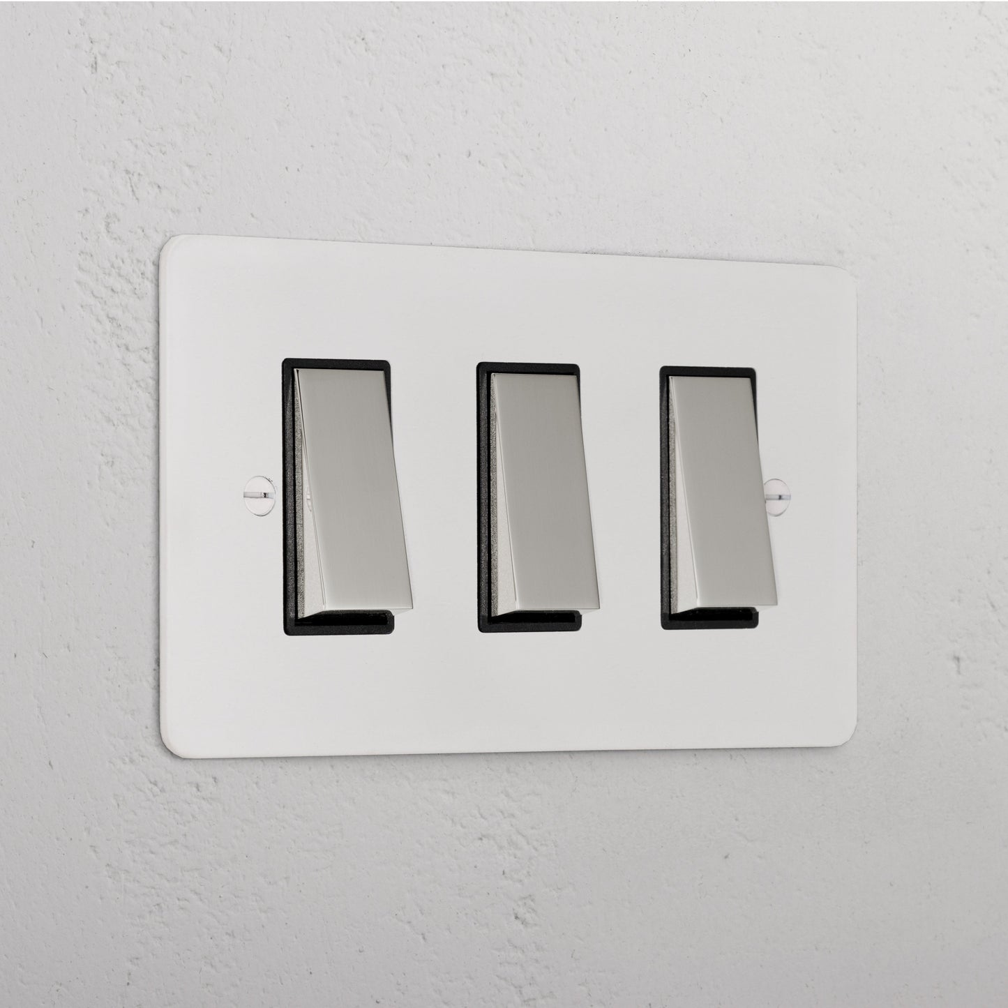 Skorter | 3G Two-way Rocker Switch - Malbar Polished Nickel Black