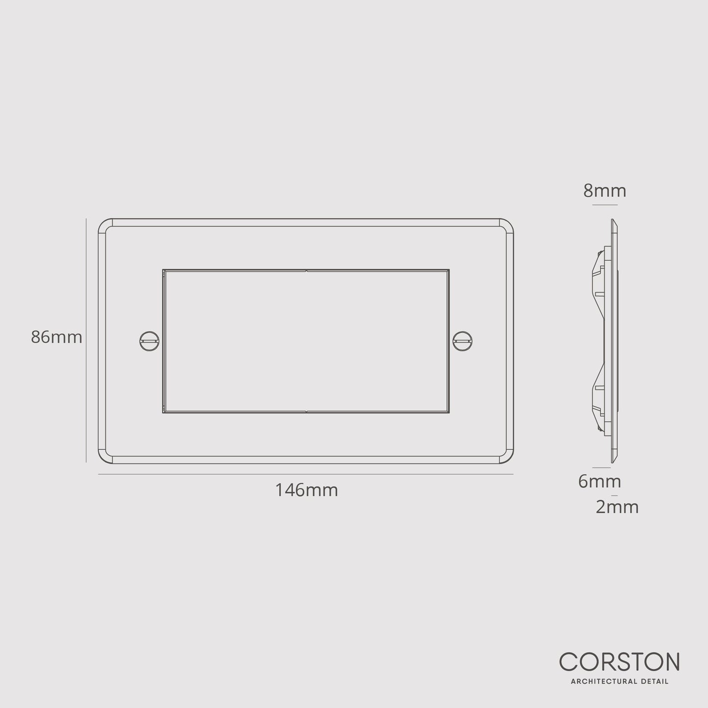 Skorter | Double Module Brush Board - Clear Black