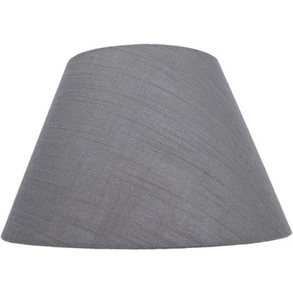Medium Lamp Shade, Barrel Fabric Lampshade for Table Lamp and Floor Light, 7x13x7.8 inch, Natural Linen Hand Crafted, Spider (White) - SKØRTER