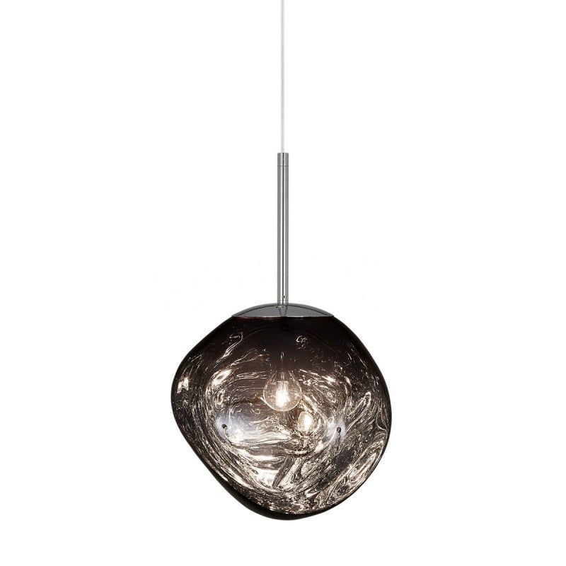 Skorter | Melt Pendant Light Fixture - Modern Glass Hanging Lamp for Kitchen Island & Dining Room