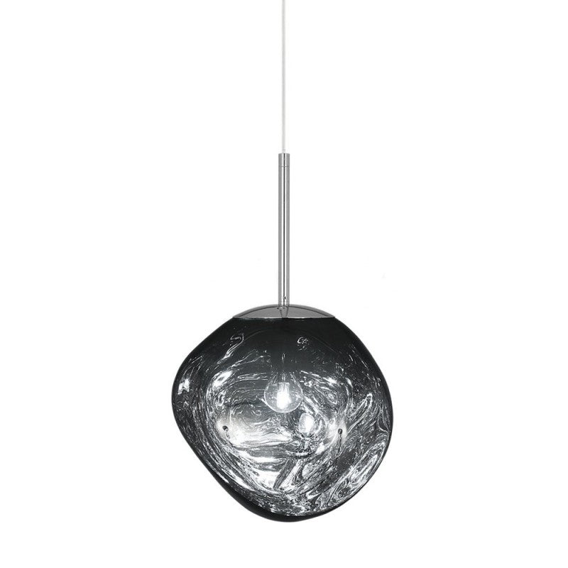 Skorter | Melt Pendant Light Fixture - Modern Glass Hanging Lamp for Kitchen Island & Dining Room