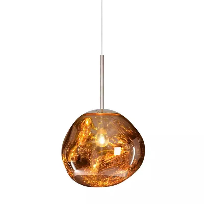 Skorter | Melt Pendant Light Fixture - Modern Glass Hanging Lamp for Kitchen Island & Dining Room