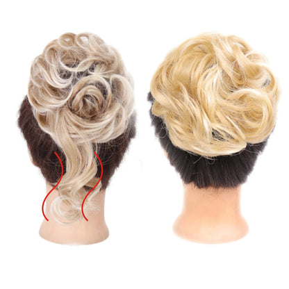 Skorter | Curly And Messy Hair Bun Scrunchie Extension Wigs (New)