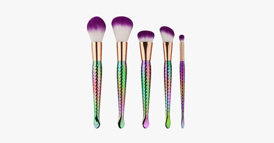 Skorter | 5-piece Rainbow Mermaid Brush Set