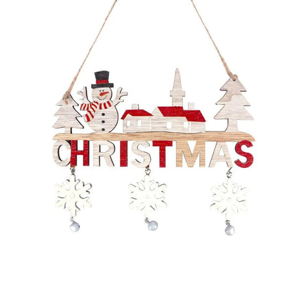 Skorter | Merry Christmas Wooden Door Pendant – Festive Welcome Sign for the Holiday Season