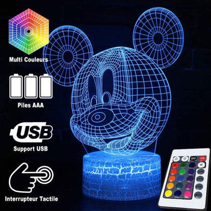 Skorter | 3D Lamp head of Mickey