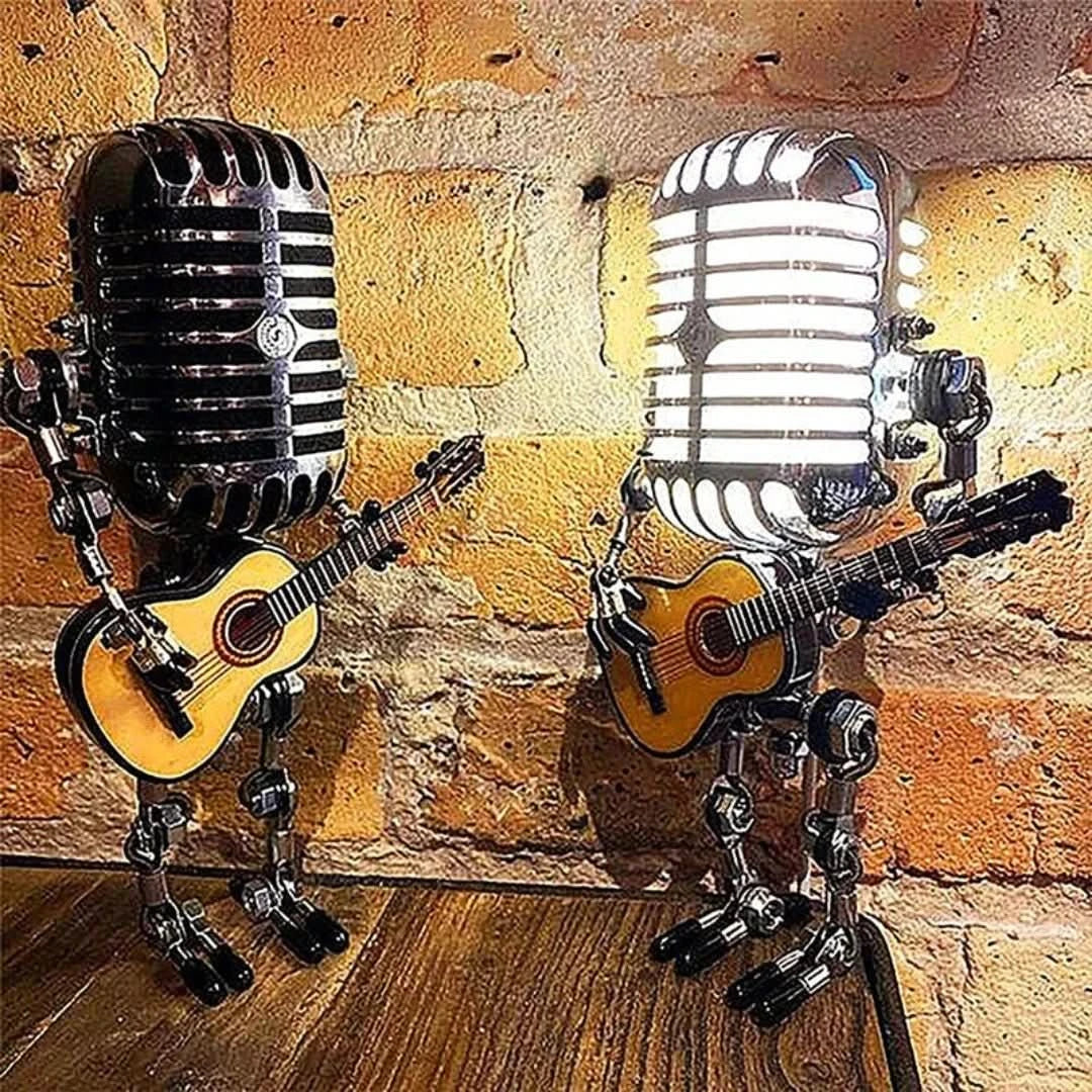 Skorter | Microphone Robot | Vintage Desk Lamp