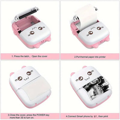 Skorter | Mini Pocket Wireless BT Thermal Inkless Printer for Smartphones