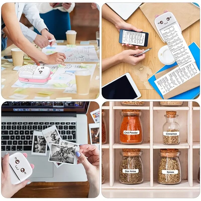 Skorter | Mini Pocket Wireless BT Thermal Inkless Printer for Smartphones