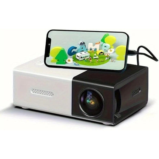 Skorter | Mini Portable High-Resolution Film Projector Bright 3000+ Lumen HD LED Light Source with USB