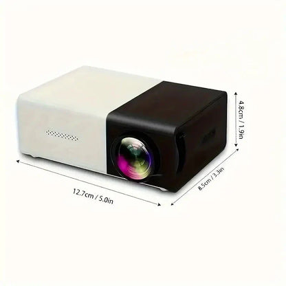 Skorter | Mini Portable High-Resolution Film Projector Bright 3000+ Lumen HD LED Light Source with USB