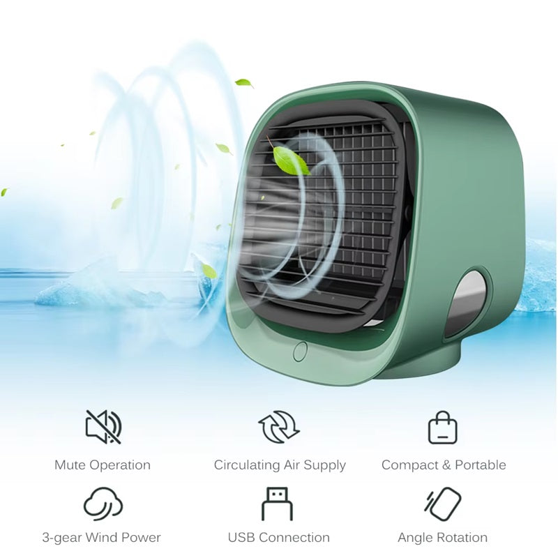 Skorter | 3-in-1 Mini Air Conditioner with Cooling, Humidifying & Air Purifying
