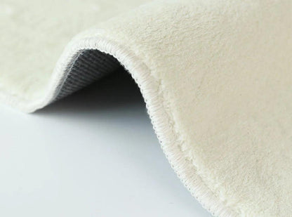 Skorter | Minimal Line Irregular Rug │ Modern Thick Plush Soft Rug for the Living Room