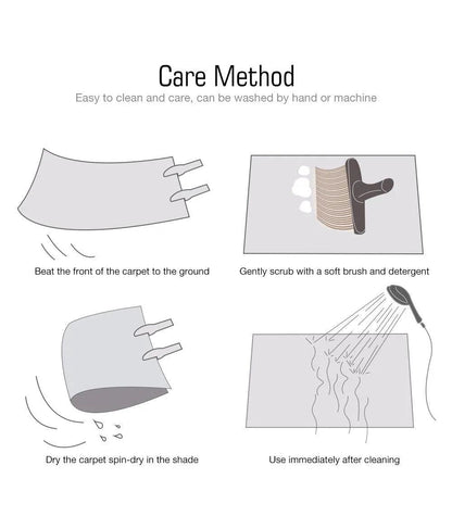 Skorter | Minimal Line Irregular Rug │ Modern Thick Plush Soft Rug for the Living Room