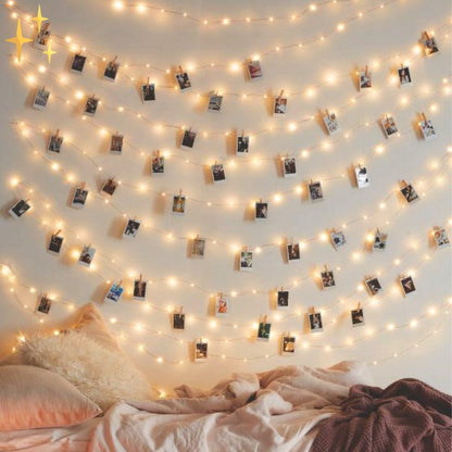 Skorter | Curtain lamp with remote control and movable light for a warm, safe atmosphere at home