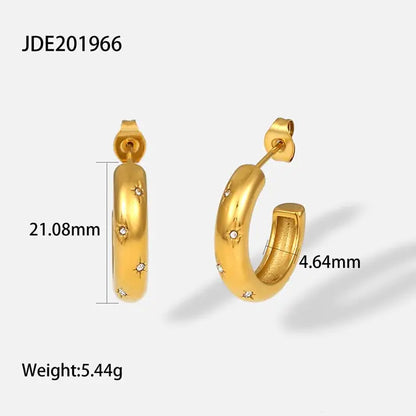 Skorter | 18K gold-plated hoops