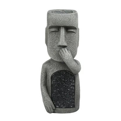 Skorter | MoaiGlow Easter Island Planter Statue with LED Light