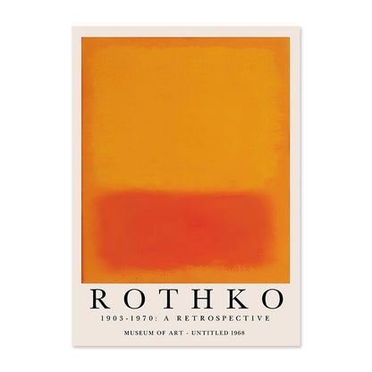Skorter | ArtLuxe Modern Abstract Rothko Wall Art Poster | Canvas | Minimalist Design | Decor for Living Room & Office