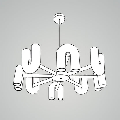 Modern Arc Elegance Chandelier - Cirkus Chandelier - SKØRTER