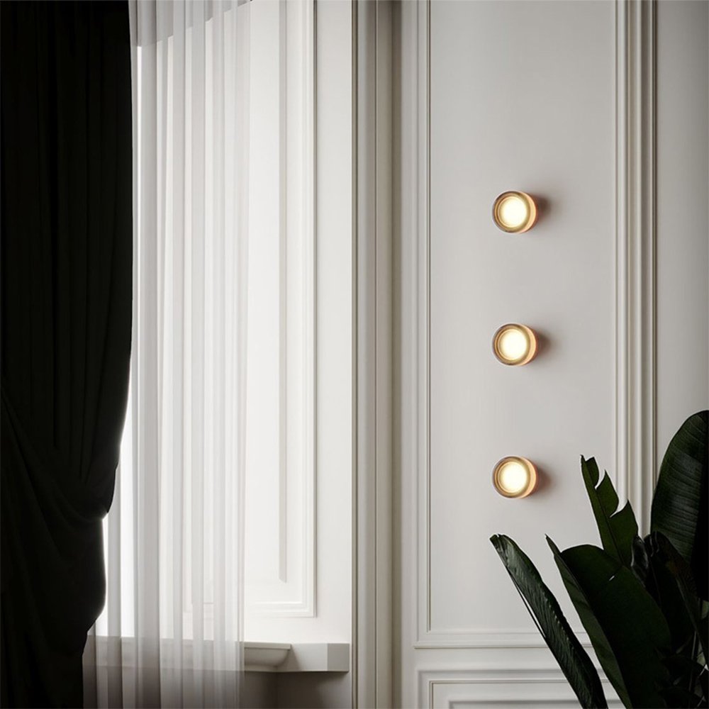 Modern Dimple Glass LED Wall Sconce - SKØRTER