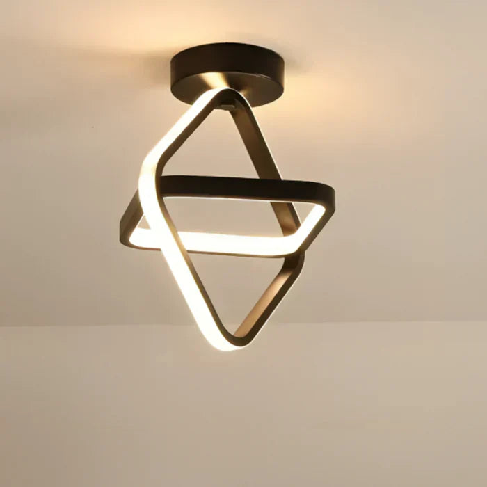 Skorter | Modern LED Ceiling Lamp with Double Ring Design - Twilight Rings