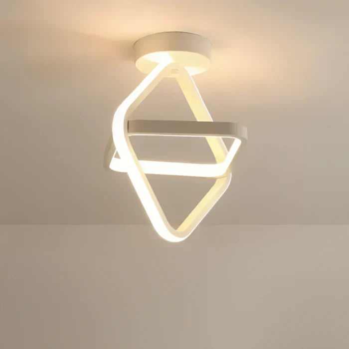 Skorter | Modern LED Ceiling Lamp with Double Ring Design - Twilight Rings