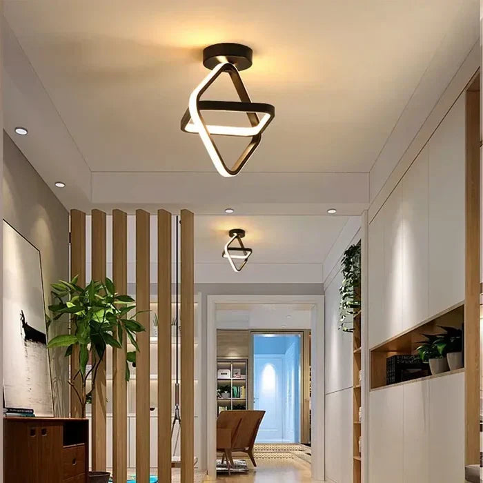 Skorter | Modern LED Ceiling Lamp with Double Ring Design - Twilight Rings